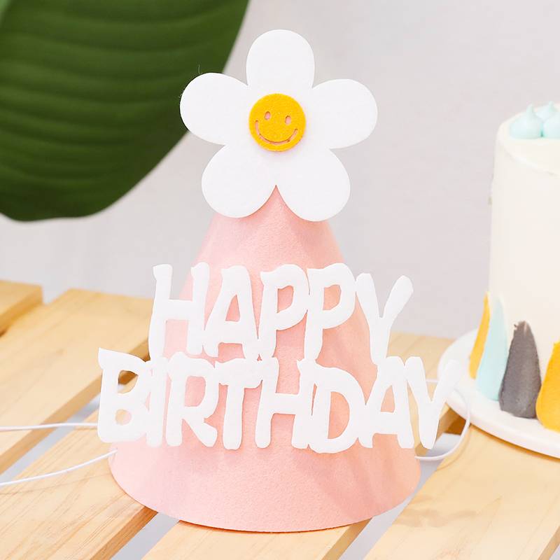 Pink daisy biological day hat