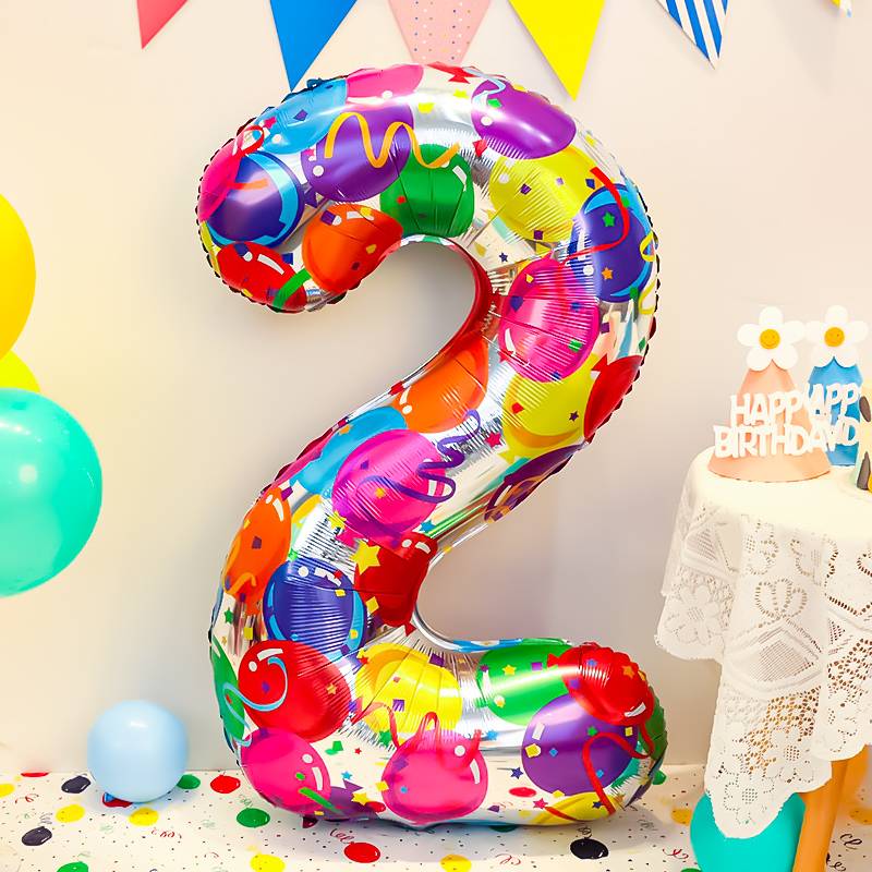 40 -inch colorful color balloon 2 [Taking 2 to get a punching cylinder]