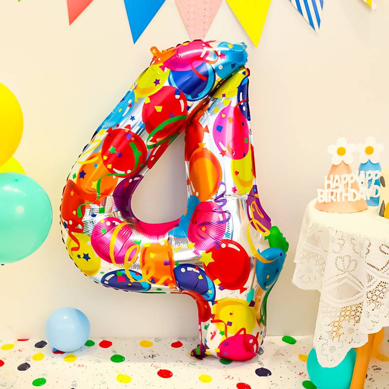 40 -inch colorful color balloon 4 [Taking 2 to get a punching pipe]