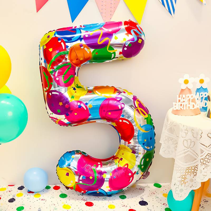 40 -inch colorful color balloon 5 [Taking 2 to get a punching cylinder]