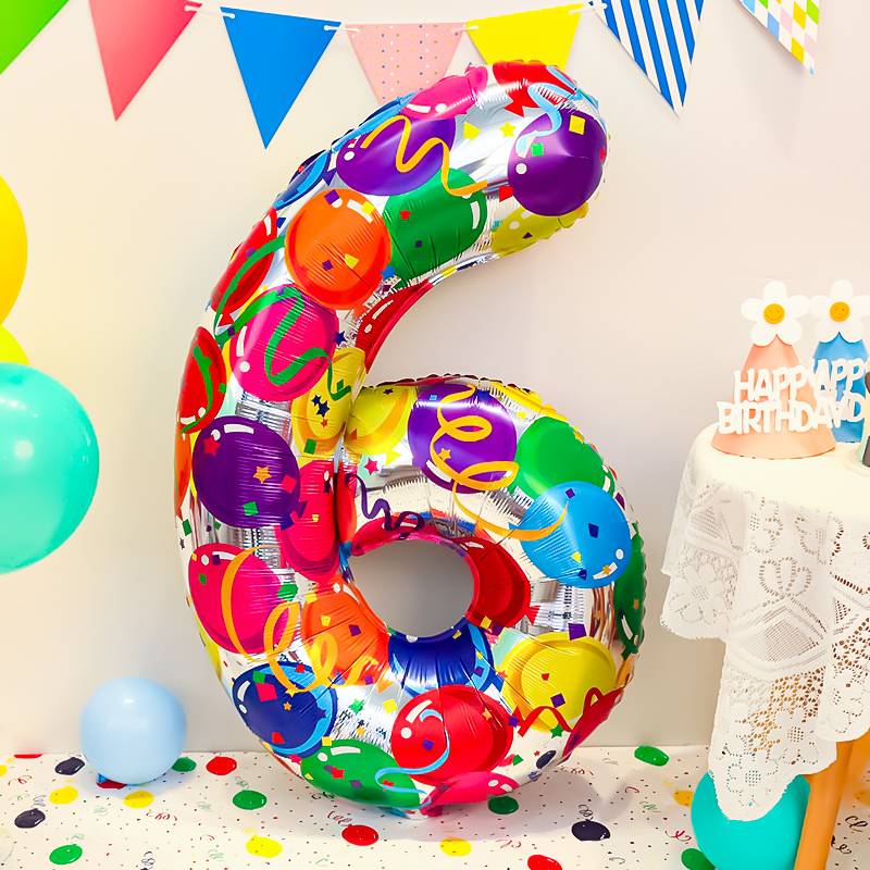 40 -inch colorful color balloon 6 [Taking 2 to get a punching cylinder]