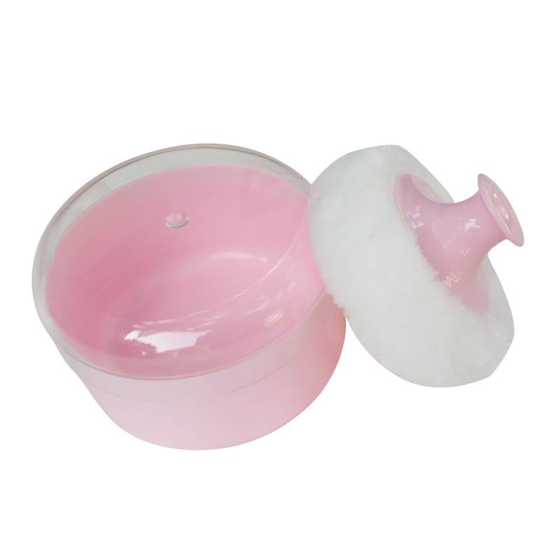 Long handle pink+1 puff puff [Independent storage box]