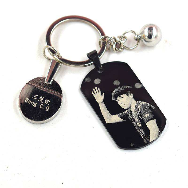 Customize the photo with the keychain