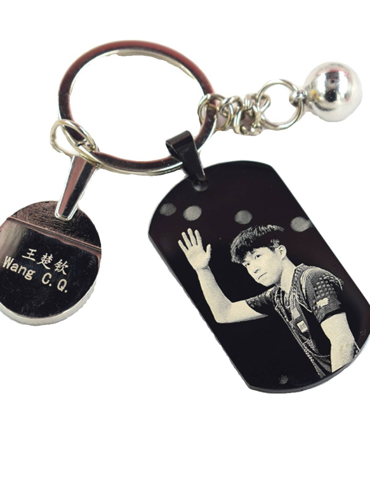 Customized photos with the keychain on both sides