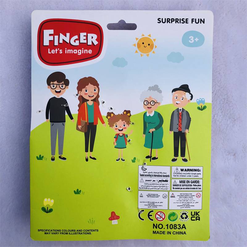 American finger puppet family, children's fingers, parent -child, family doll kindergarten storytelling hand puppet props