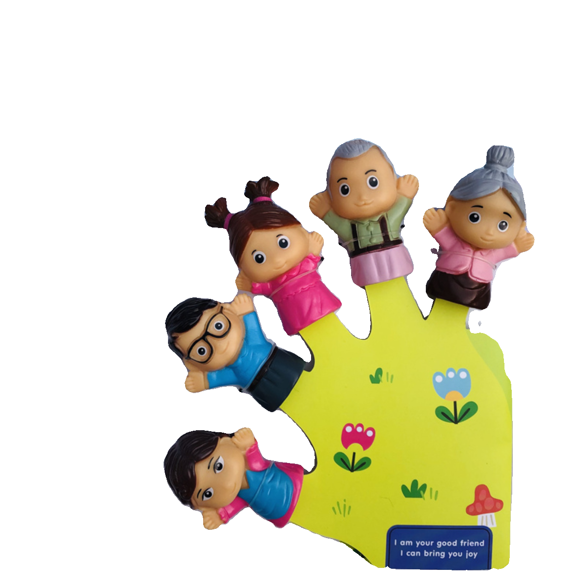 American finger puppet family, children's fingers, parent -child, family doll kindergarten storytelling hand puppet props