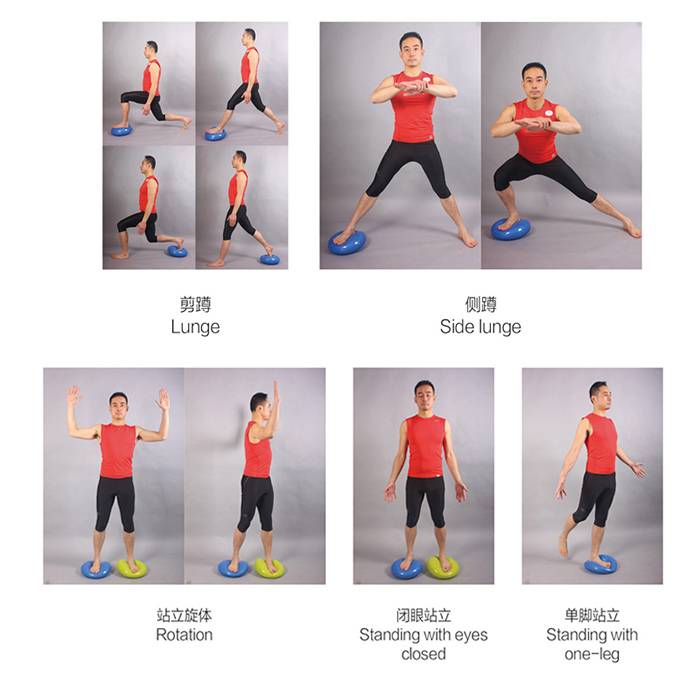 Balanced ankle Rehabilitation Training Foot Step Massage Disk Touch Panels Children Training Fitness Funying Senior Yoga Ball