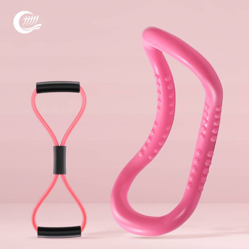 [Pink] Yoga Ring+8 -character Labers