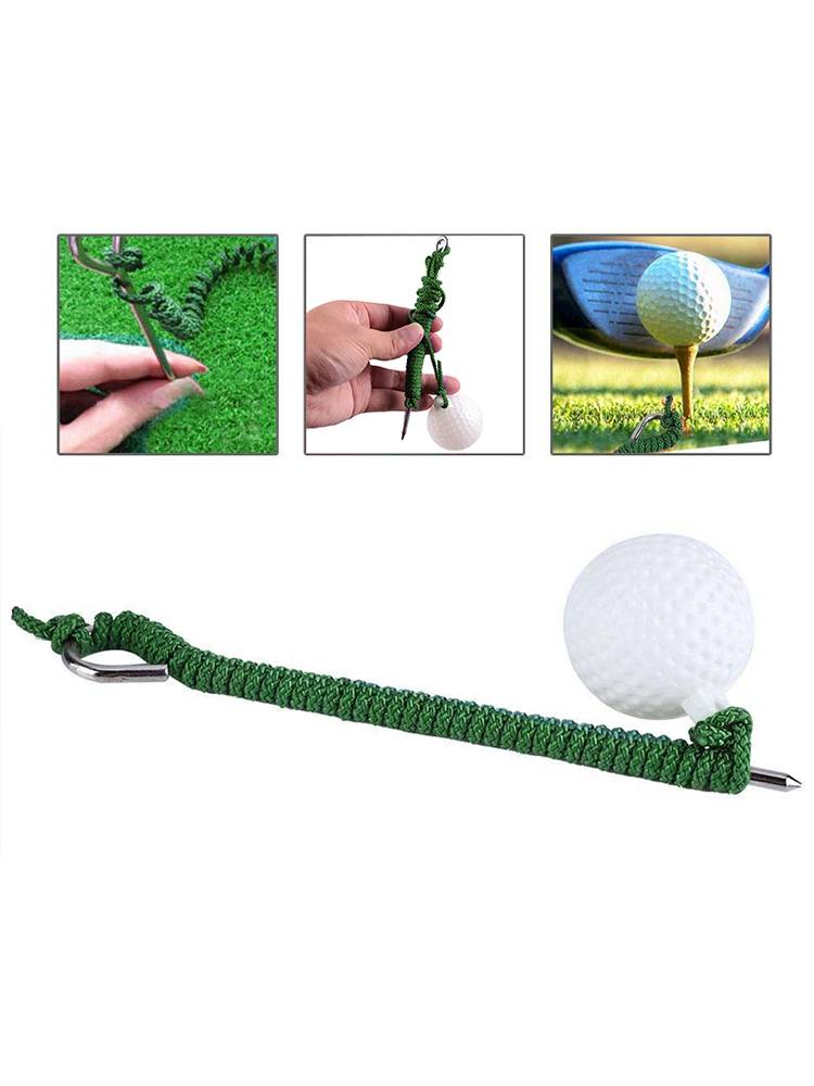 Golf rope ball spin-off practice, first cut-in-the-ball practice