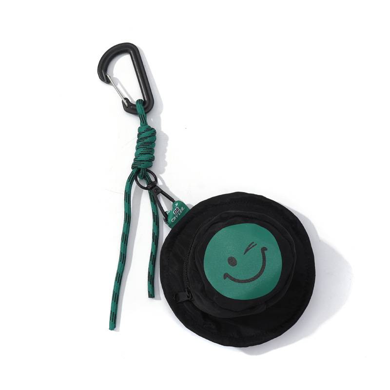 Black smiley face bag