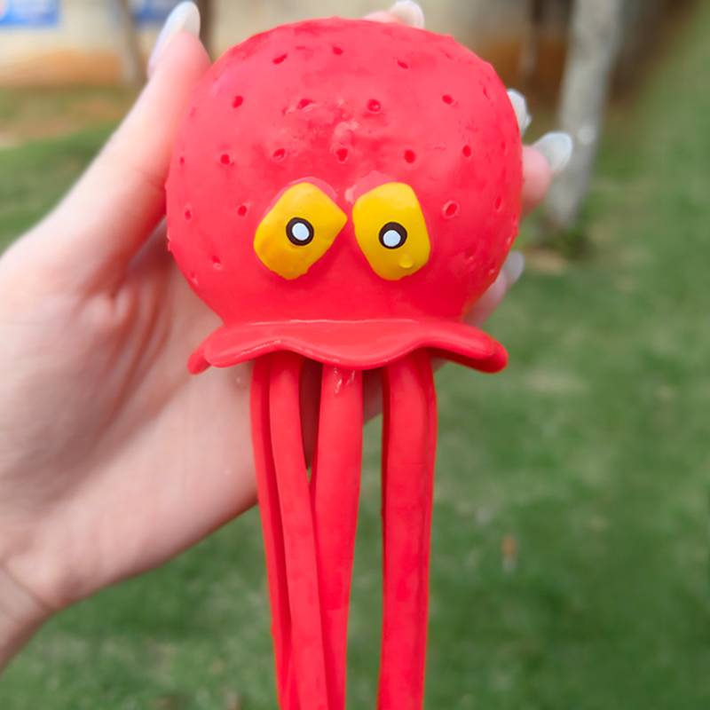 2 installation-red octopus [porous water spraying]