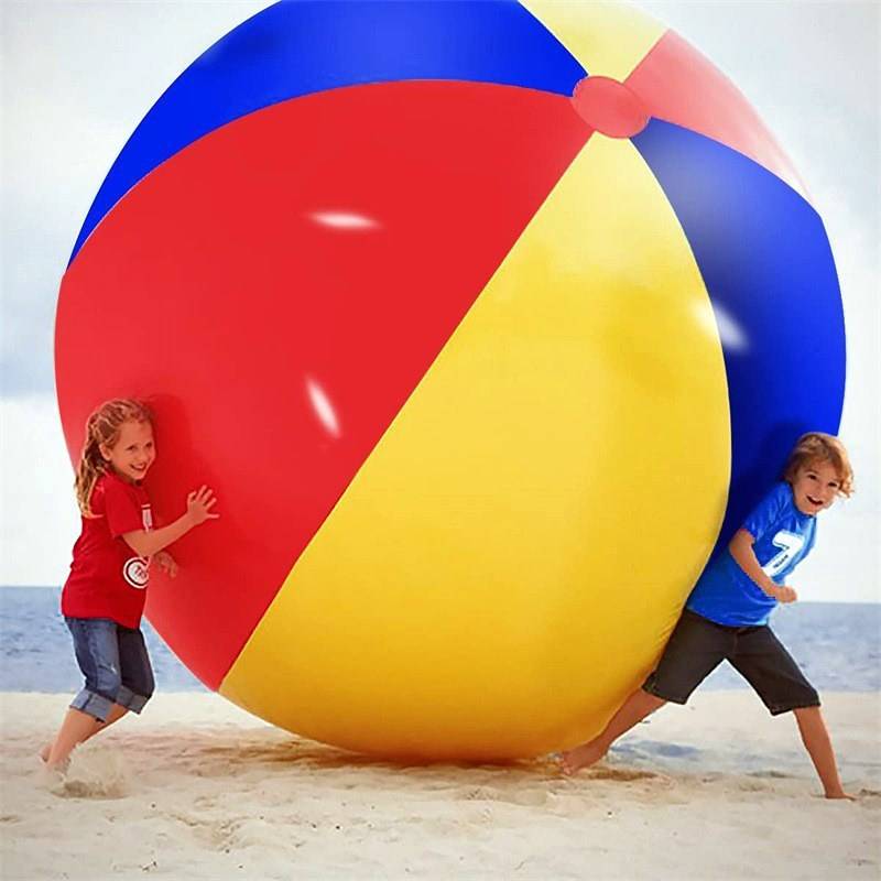 Large beach ball inflatable ball parent -child group built game props toys, toys super large connection ball beach volleyball, water ball