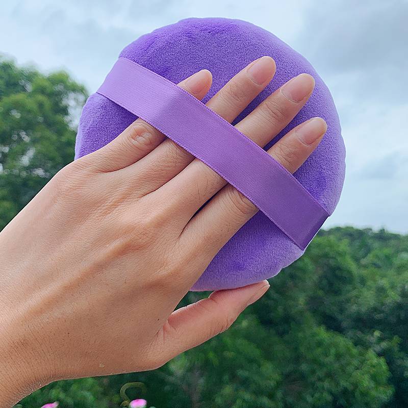 Purple ultra -large powder puff 13 cm 1 1