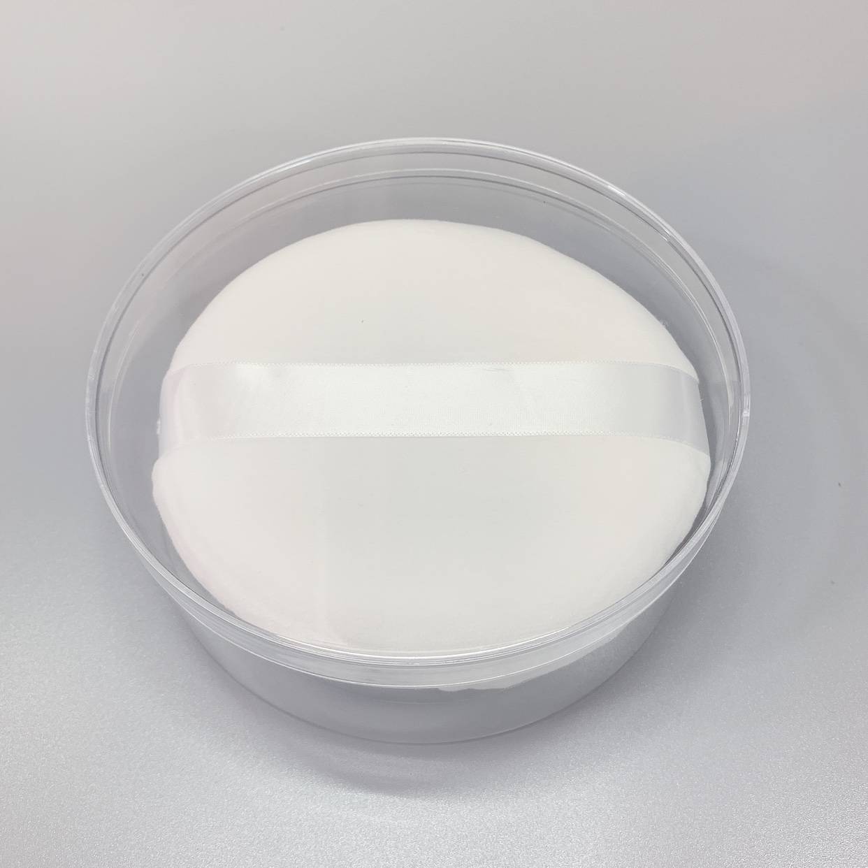 Bring a storage box white ultra -large powder puff 13 cm
