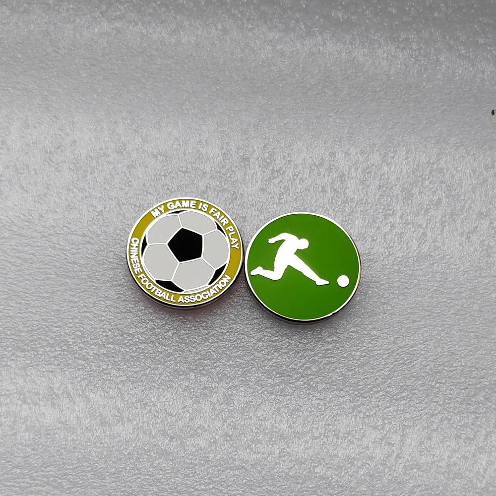 30mm green kicking football silver edge X1