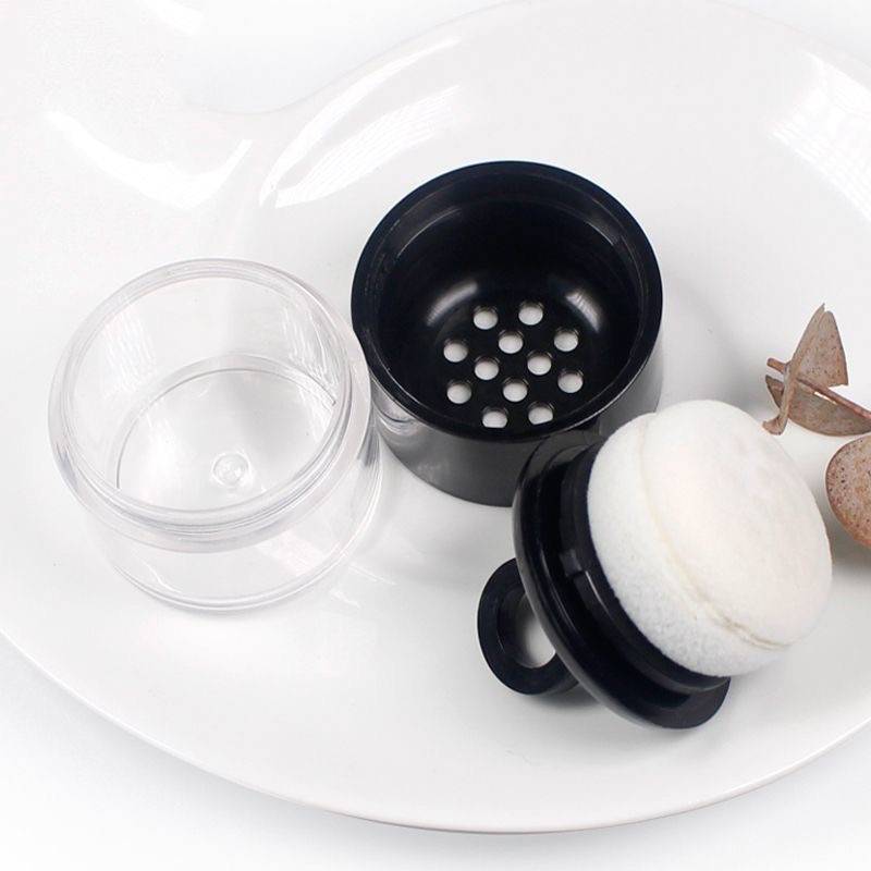 Bring powder puff mini -packed mushroom loose powder box empty box portable travel small without leakage cushion set makeup blush