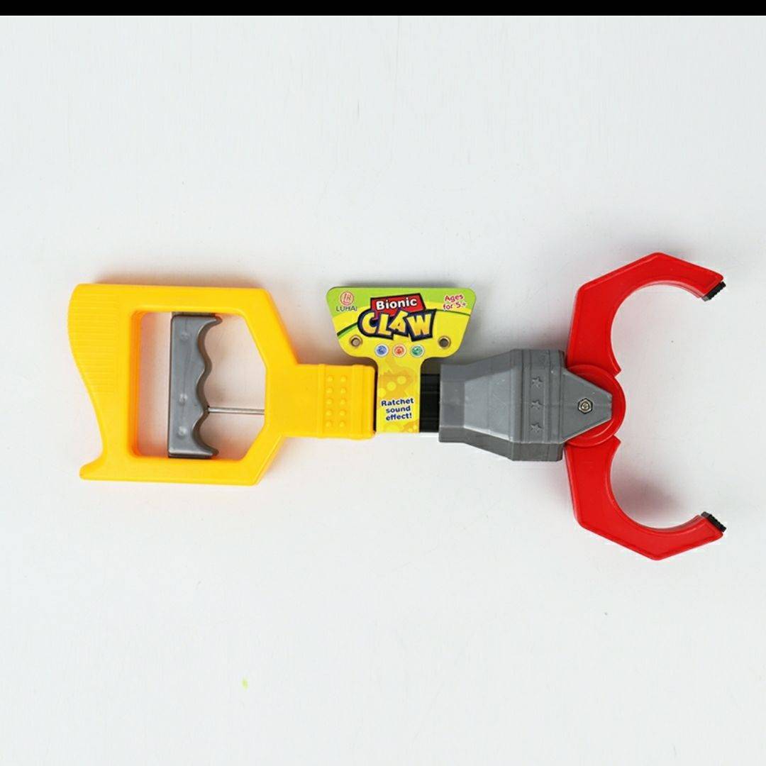 1 red short robotic hand