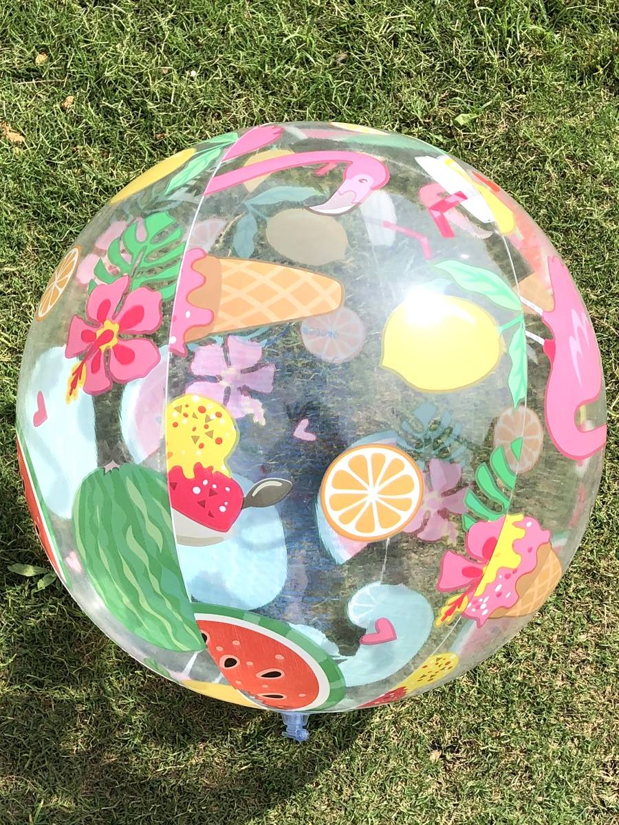 Internet celebrity unicorn inflatable beach ball ball baby drama water ball water sequins plastic toy ball shooting props