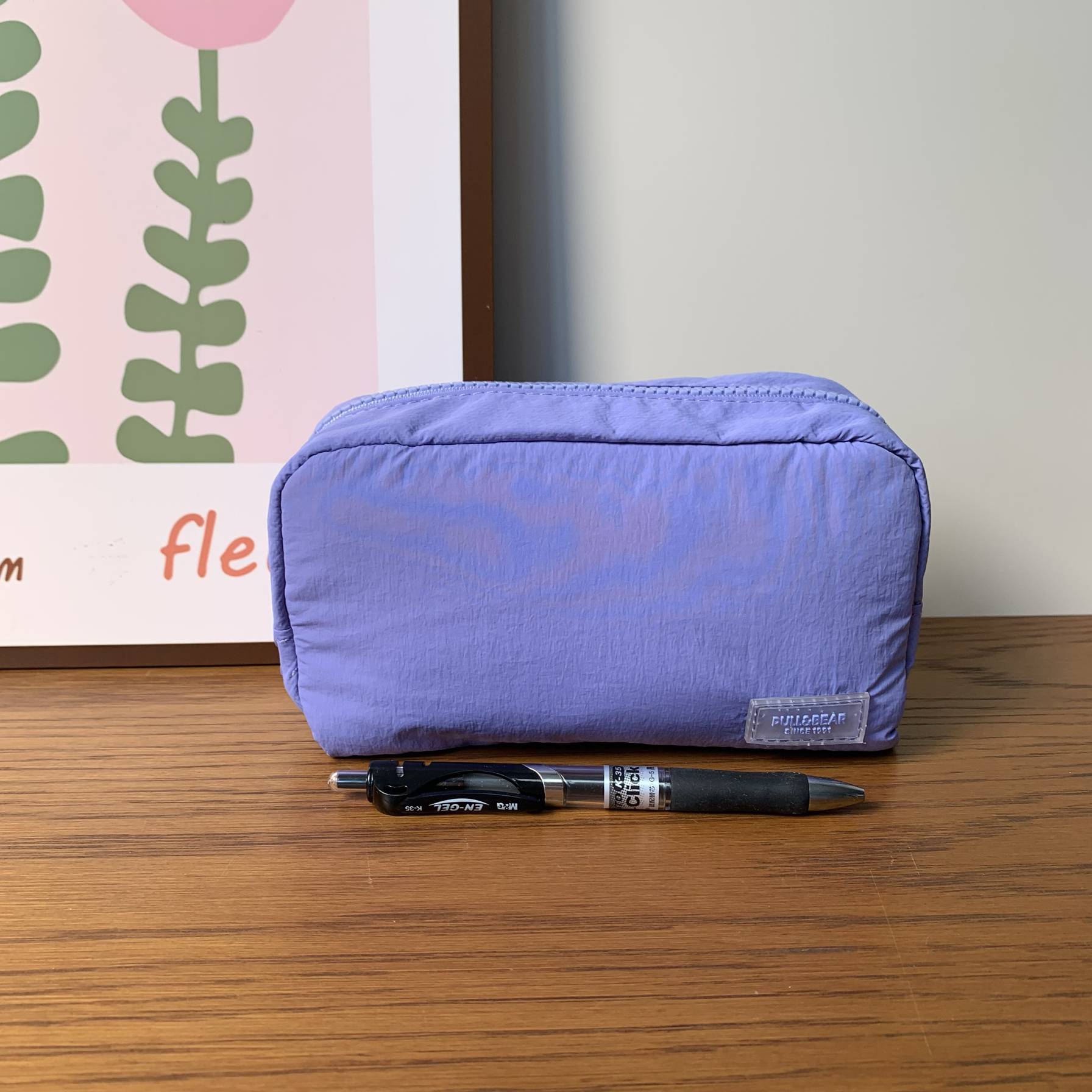 Purple -blue ~ storage bag pen and bag