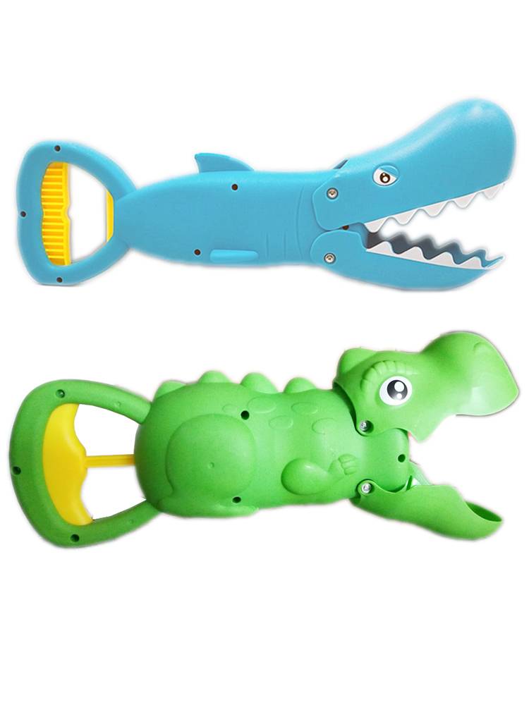 Beach toy clip dinosaur robotic arm bite hands, crocodile sharks, hippocampus parent -child interactive children rectify adults