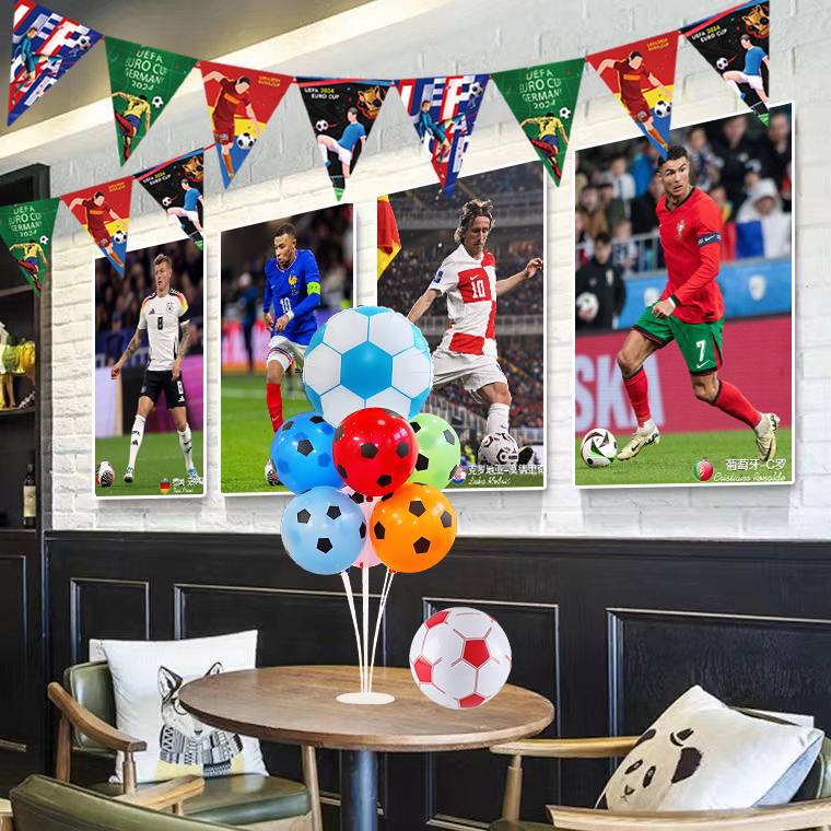 European Cup Decoration Products Shopping Mall KTV Bar Bar Sites Lottery Dressing Scenes Football Element Table Funlet Balloon