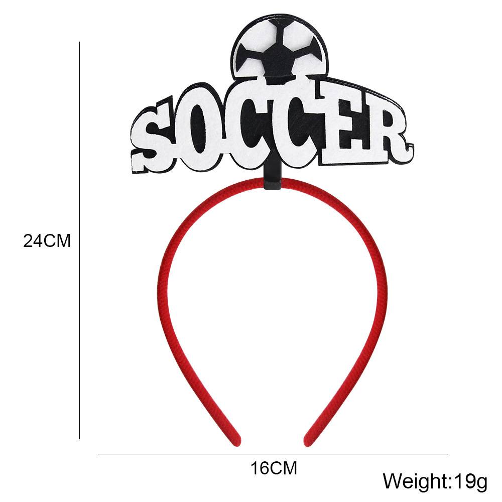 Black Soccer football hairband