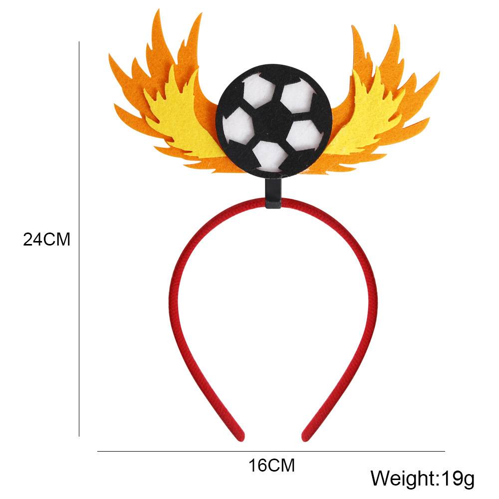 Flame football hair hoop