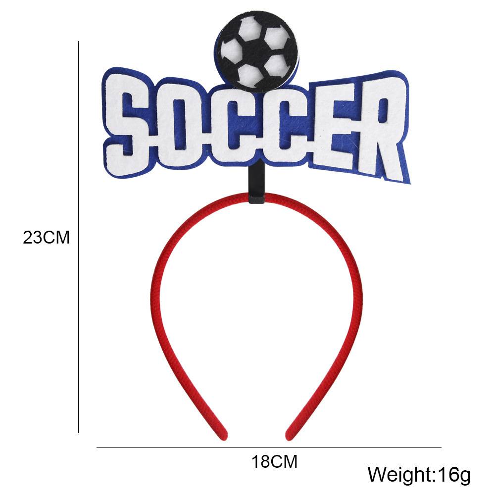 Blue Soccer football hairband