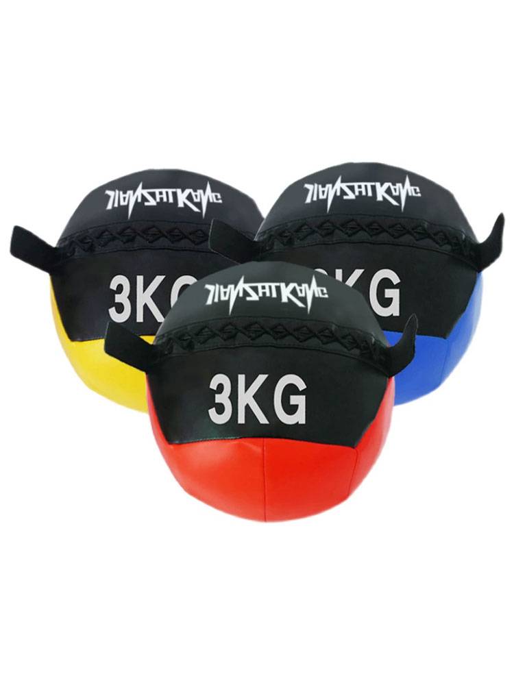 Fitness Pill PU Yoga Soft Training Ball Non -Elastic Balance Ballast Gasstor Glipper Fitness Ball