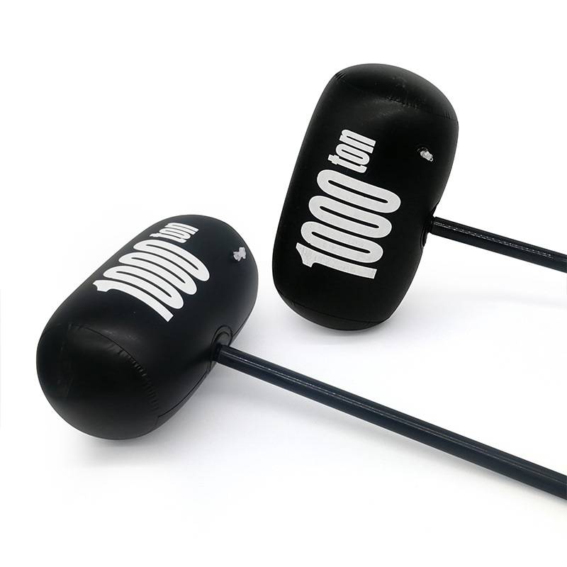 Inflatable little hammer children can knock on the hammer and squeeze the bell to push the small gift toys festivals