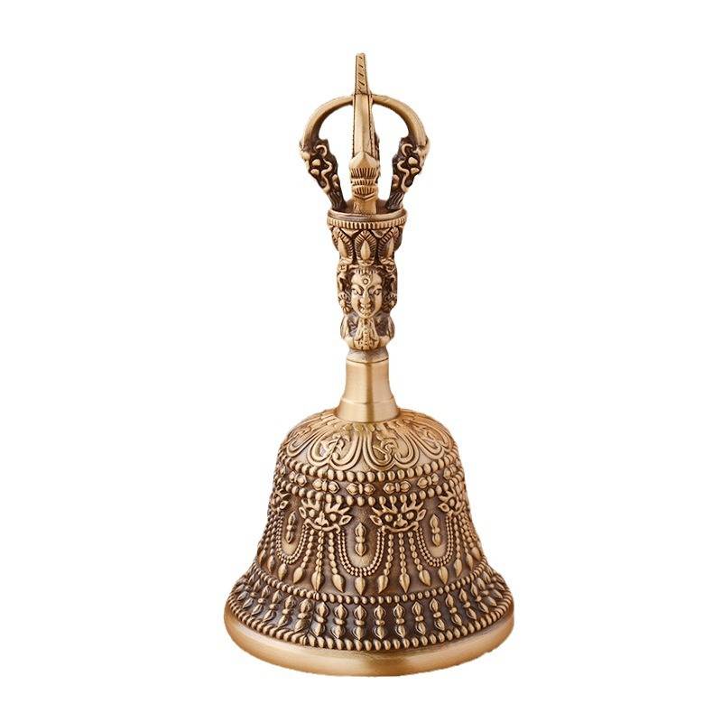 Five -share Treasure Bell Handmade Bronze Voice Light Voice Echo Long Wake up Bell Bells for a long time