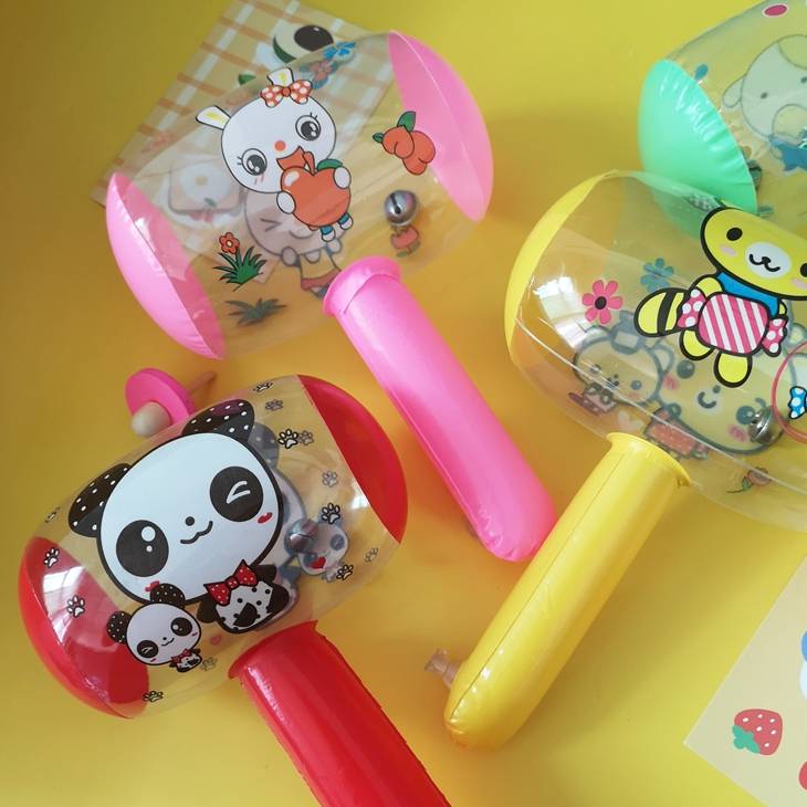 Bannaming Hammer Toys Large Hammer Baby Balloon Air Children Knock Hammer Blind Blinding Blood Plastic Hammer Super Large