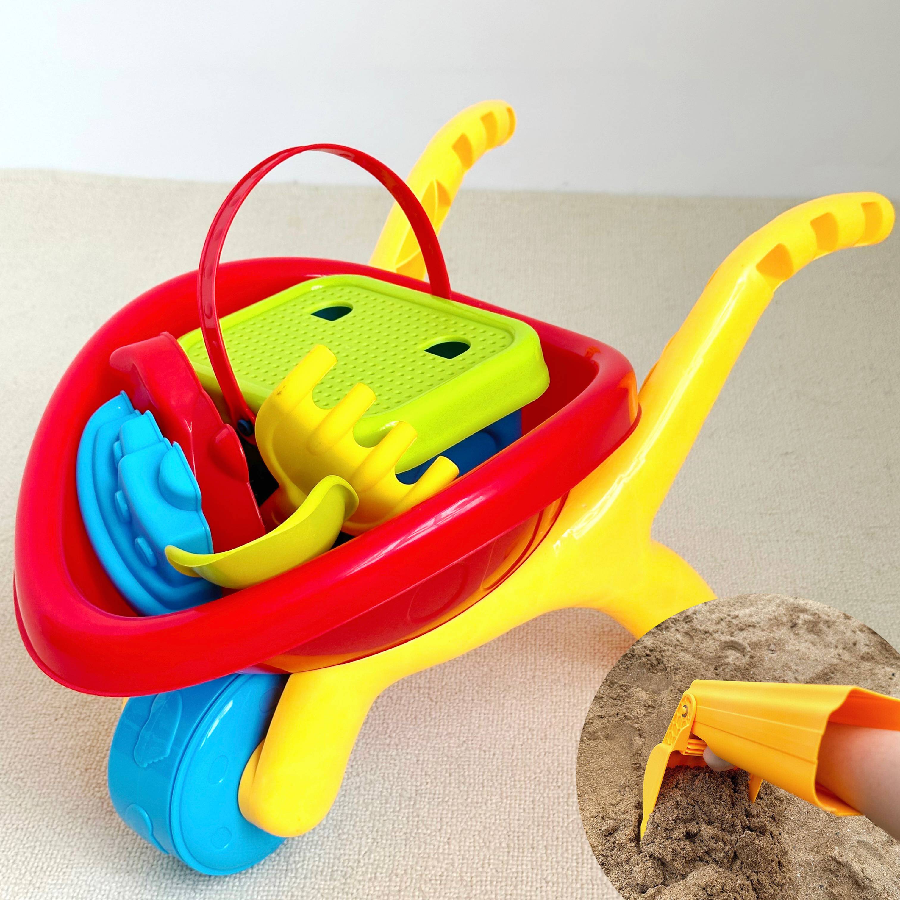 [7 pieces] Classic hand carts+sand digging arms