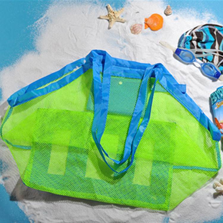 New product children's beach toy receiving bags to play sand tool baby swimming large capacity net bag outdoor beach bag
