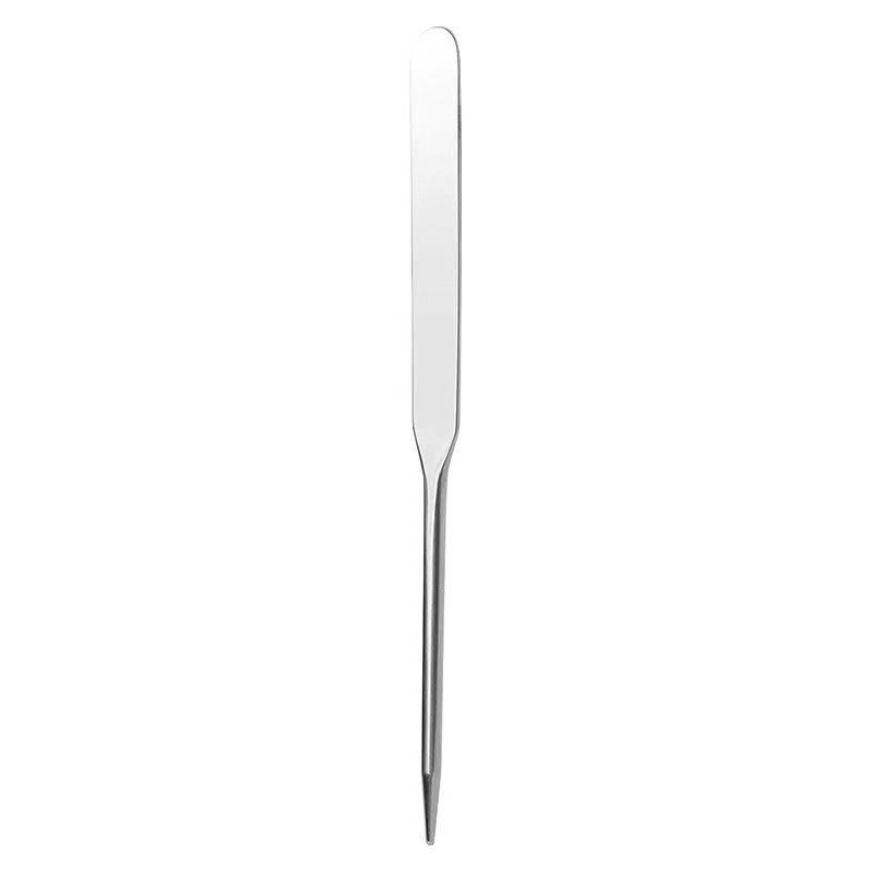 Stainless steel foundation shovel covered scraper powder foundation color rod color disk makeup makers colorful beauty tool powder puff