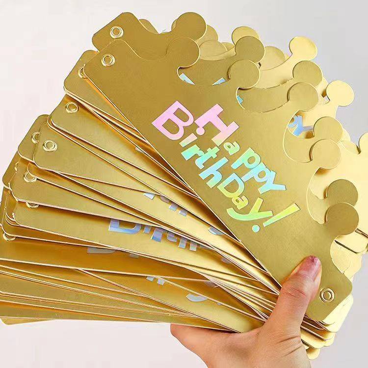 Folding birthday hat 100 bulk