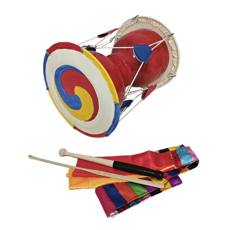 Korean chief drum dance prop Drum Korean drum children's performance drum nation chief kraft leather pull rope drum adult
