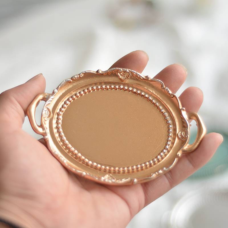 European retro mini jewelry tray decorative ornament necklace jewelry closing photography props