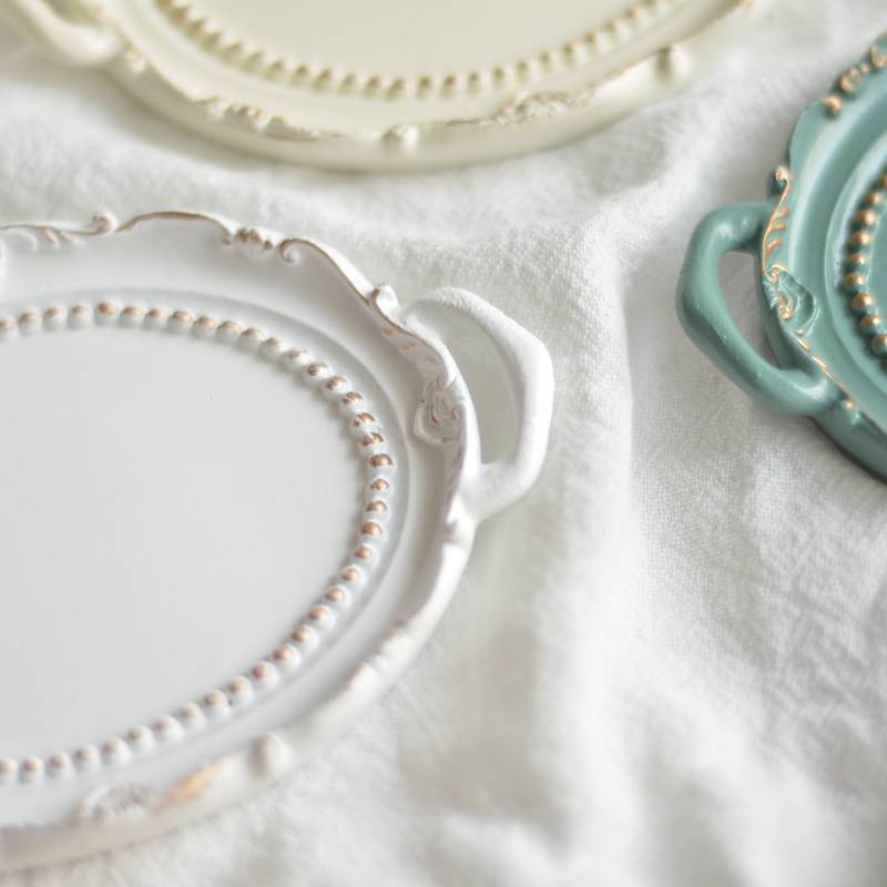 European retro mini jewelry tray decorative ornament necklace jewelry closing photography props
