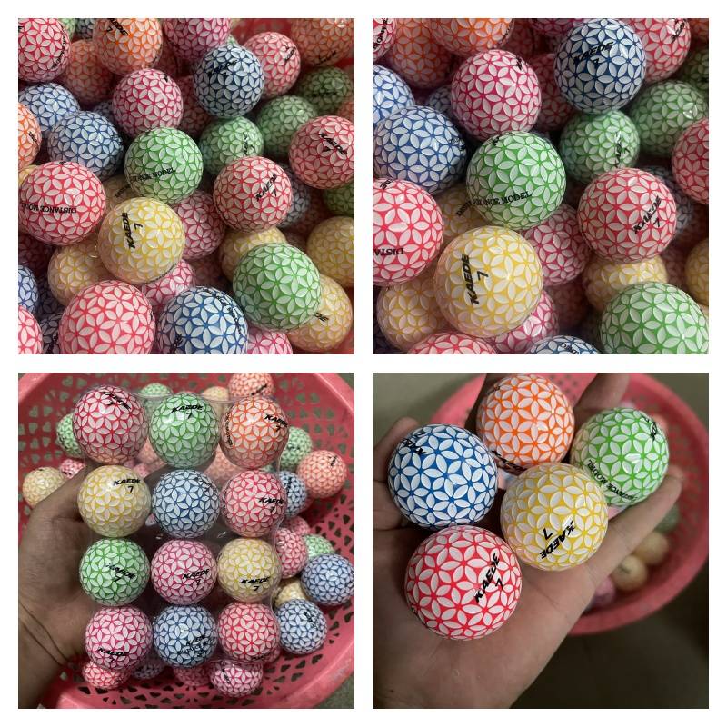 Color cherry blossom ball three floors 9-99 % new (two send two)