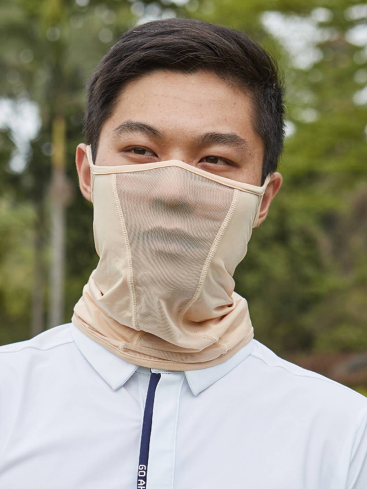 Golf sunscreen face mask breathable ice silk men and women same quick -drying hanging ear care neck protection face mask ride