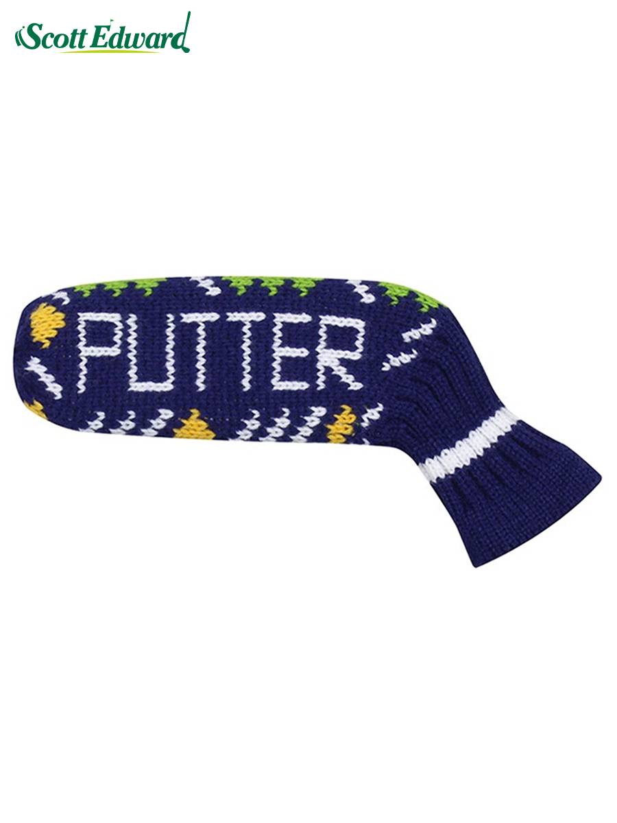 Golf push rod sleeve case protective sleeve knit colorful minimalist hat cover