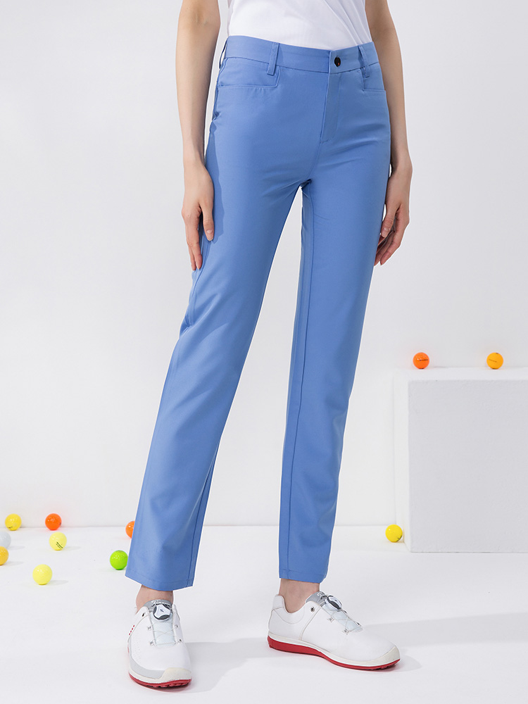 Golf Ms. Long Pants Summer breathable fast -drying straight tube -free slim slimness, thin golf women's elastic pants