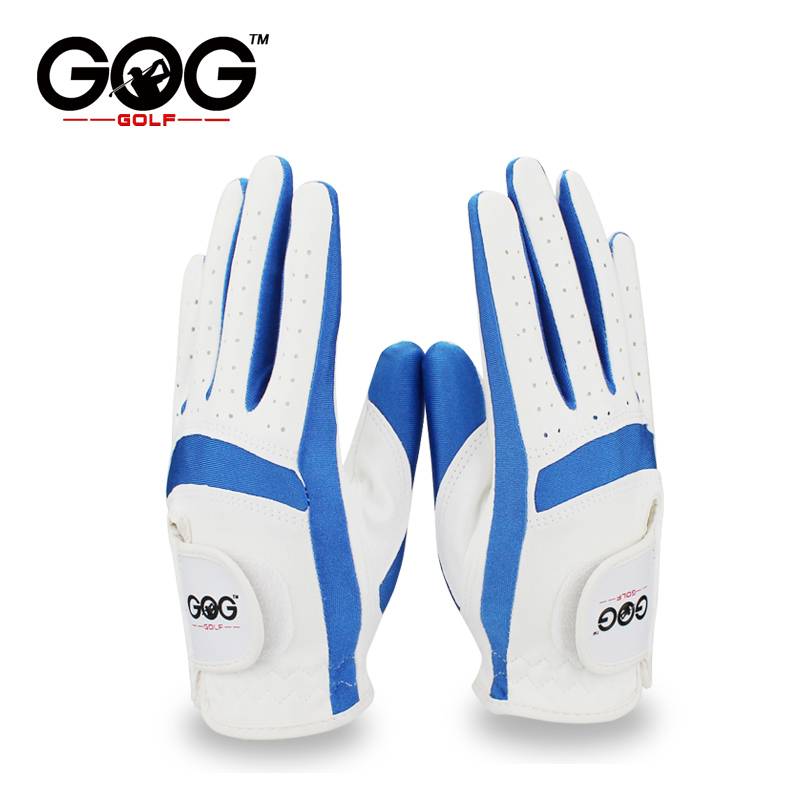 GOG GOLF GLOVES, QUALITY FIBRE GLOVES, GIRL HANDS, BLUE PINK
