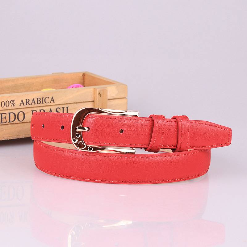 Golf belt ladies belt leather pure cowhide golf costume short skirt children's trousers belt women's clothing