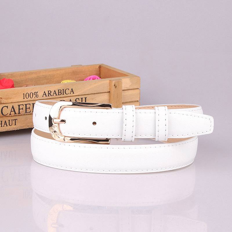Golf belt ladies belt leather pure cowhide golf costume short skirt children's trousers belt women's clothing