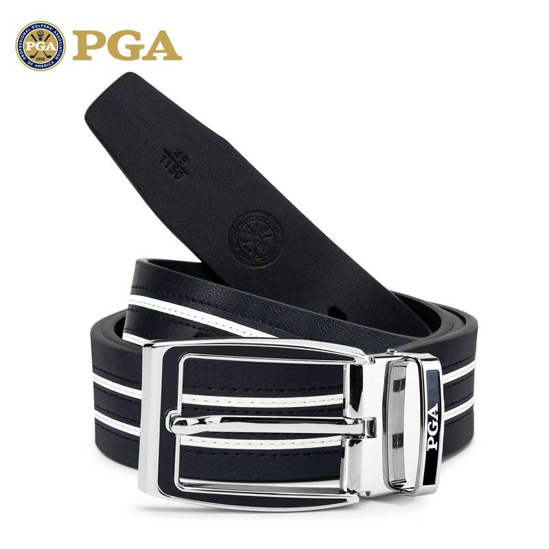 American PGA header cowhide golf belt men's belt men's with men's pants belt alloy deduction head