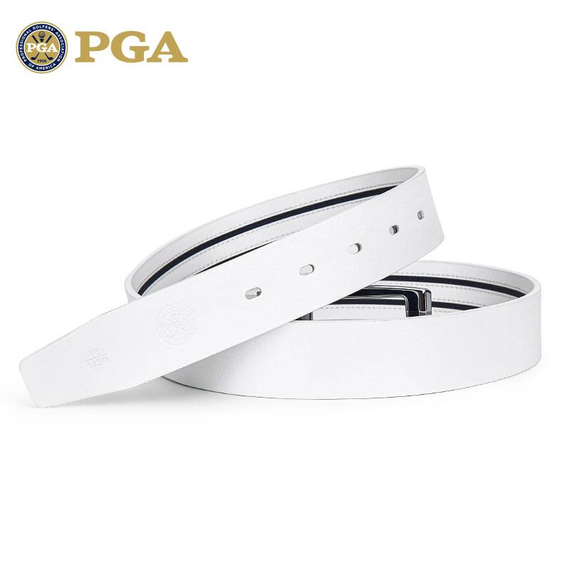 American PGA header cowhide golf belt men's belt men's with men's pants belt alloy deduction head