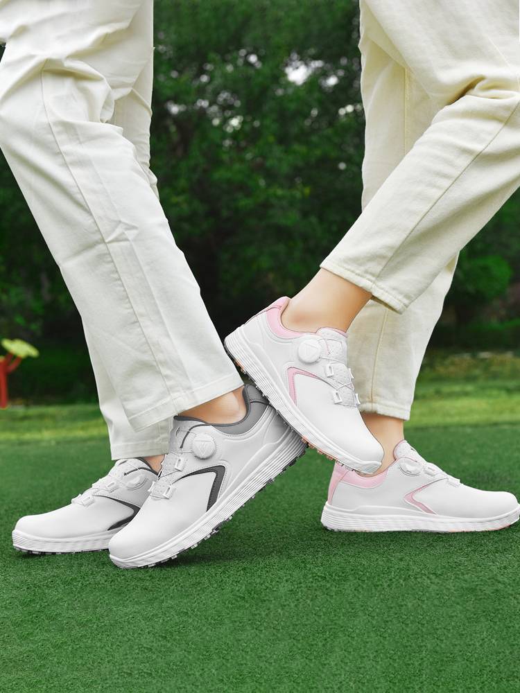 Ms. Golf Shoes Comfortable Waterproof Self-Trived Scripple Slippered Outdoor Nailed Shoes