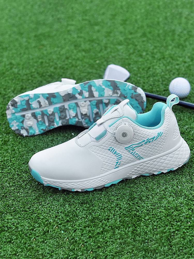 Ms. Golf Shoes Comfortable Waterproof Self-Trived Scripple Slippered Outdoor Nailed Shoes
